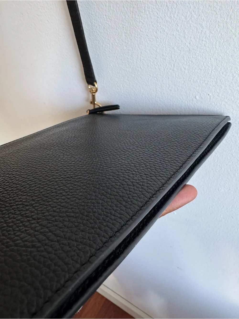 Tory Burch Black Pebbled Leather Crossbody Bag NWT